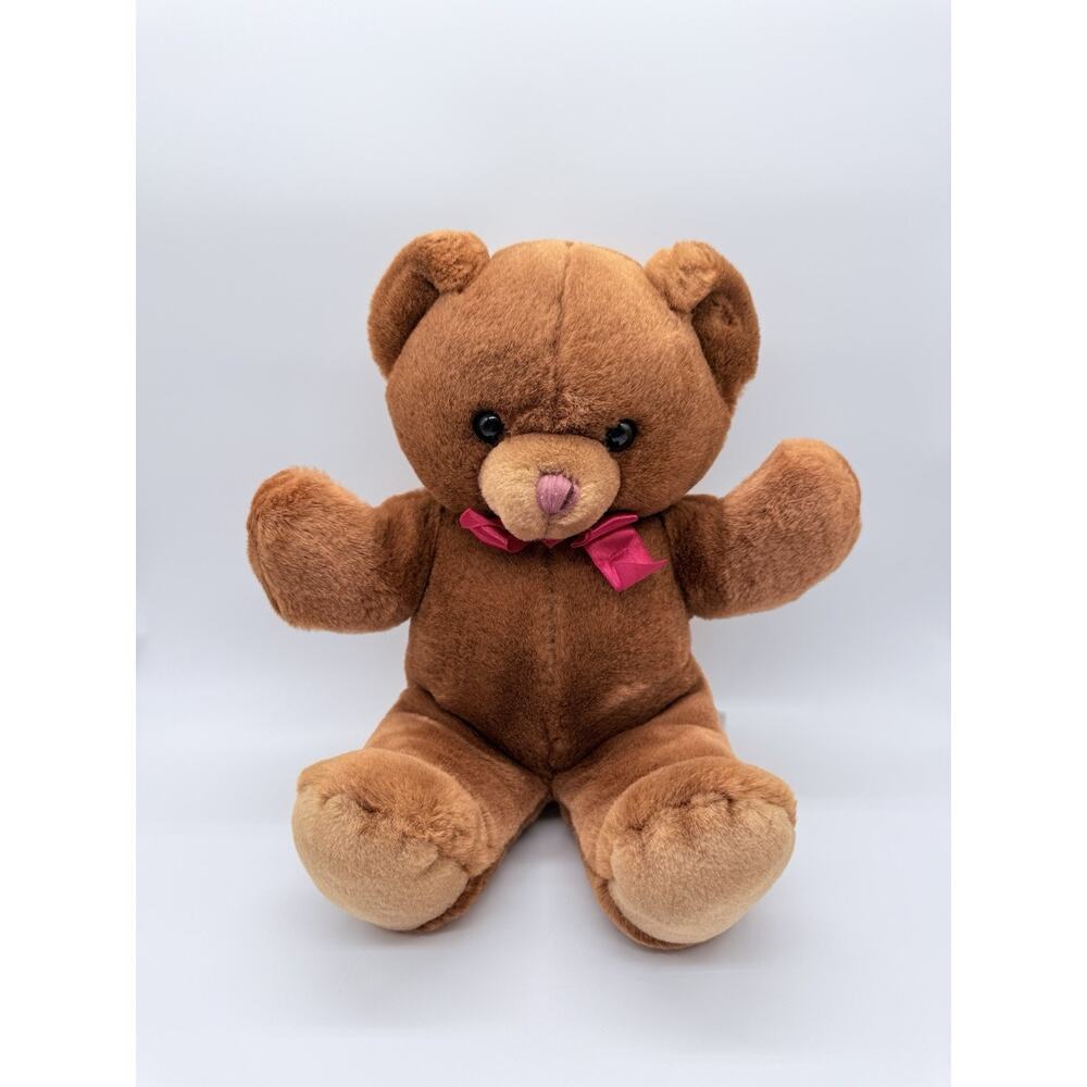 Vintage Russ Berrie Cinnamon Teddy Bear 1980s Stuffed Animal Plush Toy 80s 14"